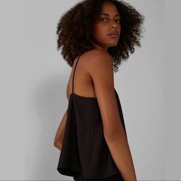 NWOT Club Monaco Elyne Button Side Cami BLACK - SIZE M - Picture 3 of 9